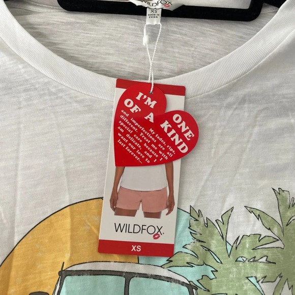 NWT Wildfox take me away T shirt Size XS - Picture 7 of 7